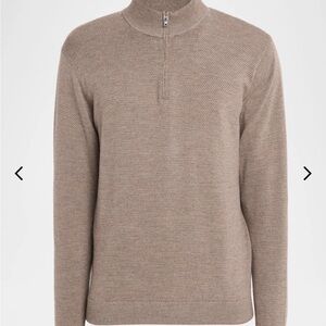 SOLD - Peter Millar Men's Keene Merino Quarter-Zip Sweater - MSRP $360 size L